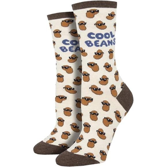 Other - Cool Beans Ivory Socks - Funny